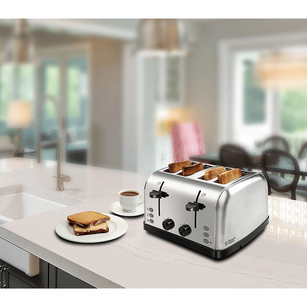 Buy Russell Hobbs 1500W 4 Slice PopUp Toaster with Removable Crumb